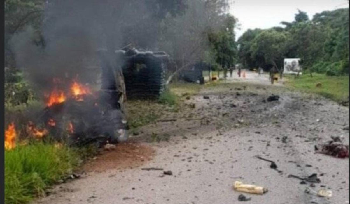 Atentado con carro bomba en Arauca