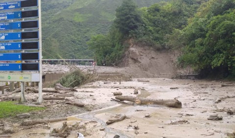Avalancha en Quetame, Cundinamarca