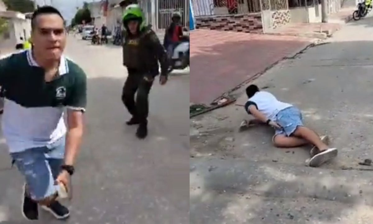 Policía le disparó a sujeto que amenazó con golpearlo
