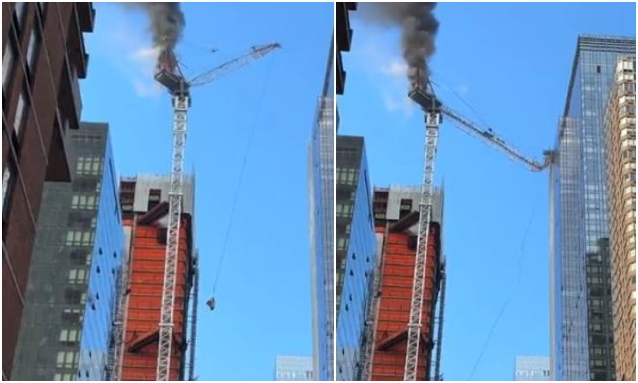 [Video] Una grúa colapsó en pleno centro de Nueva York[Video] Una grúa colapsó en pleno centro de Nueva York