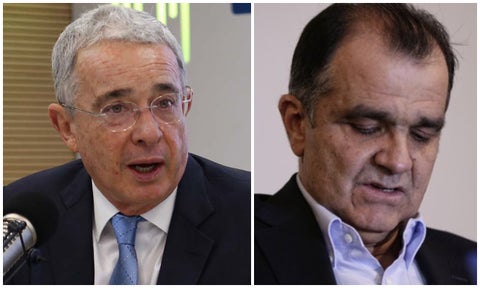 Álvaro Uribe y Óscar Iván Zuluaga