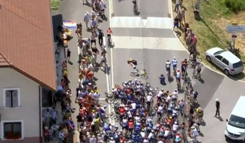 Caída en el Tour de Francia