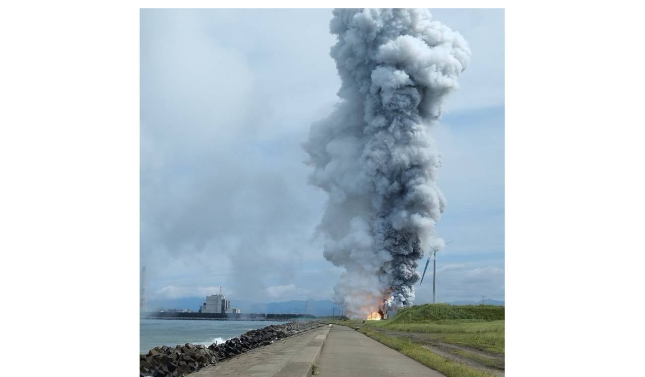 Explosión de cohete espacial en Japón