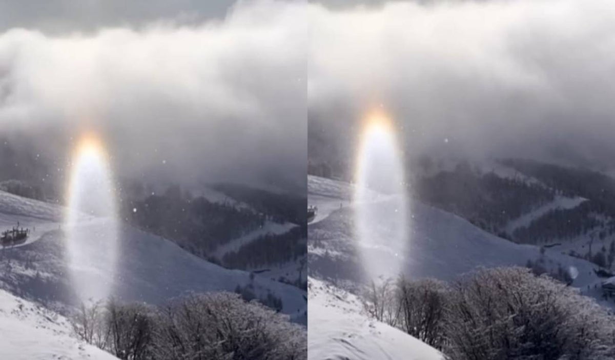 Extraña luz blanca se vio en Argentina