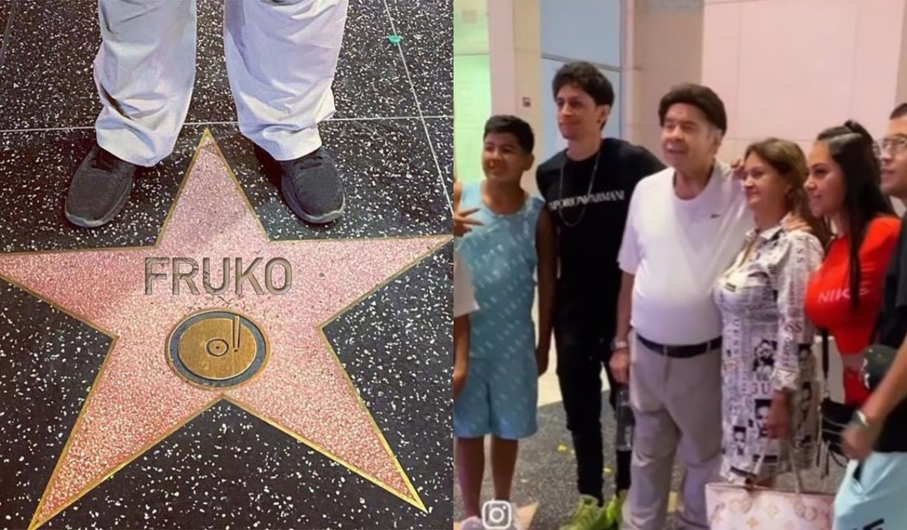 Fruko en el paseo de la fama