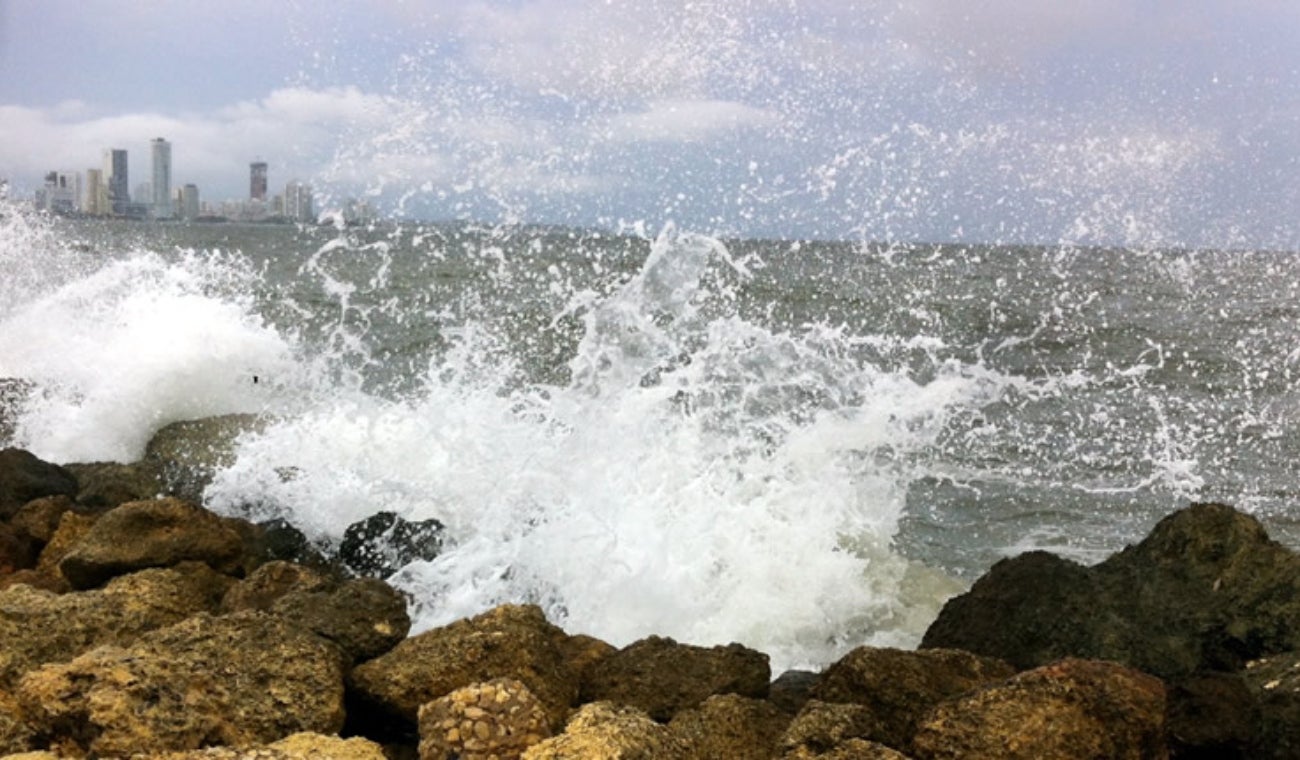 Fuerte oleaje en el atlántico
