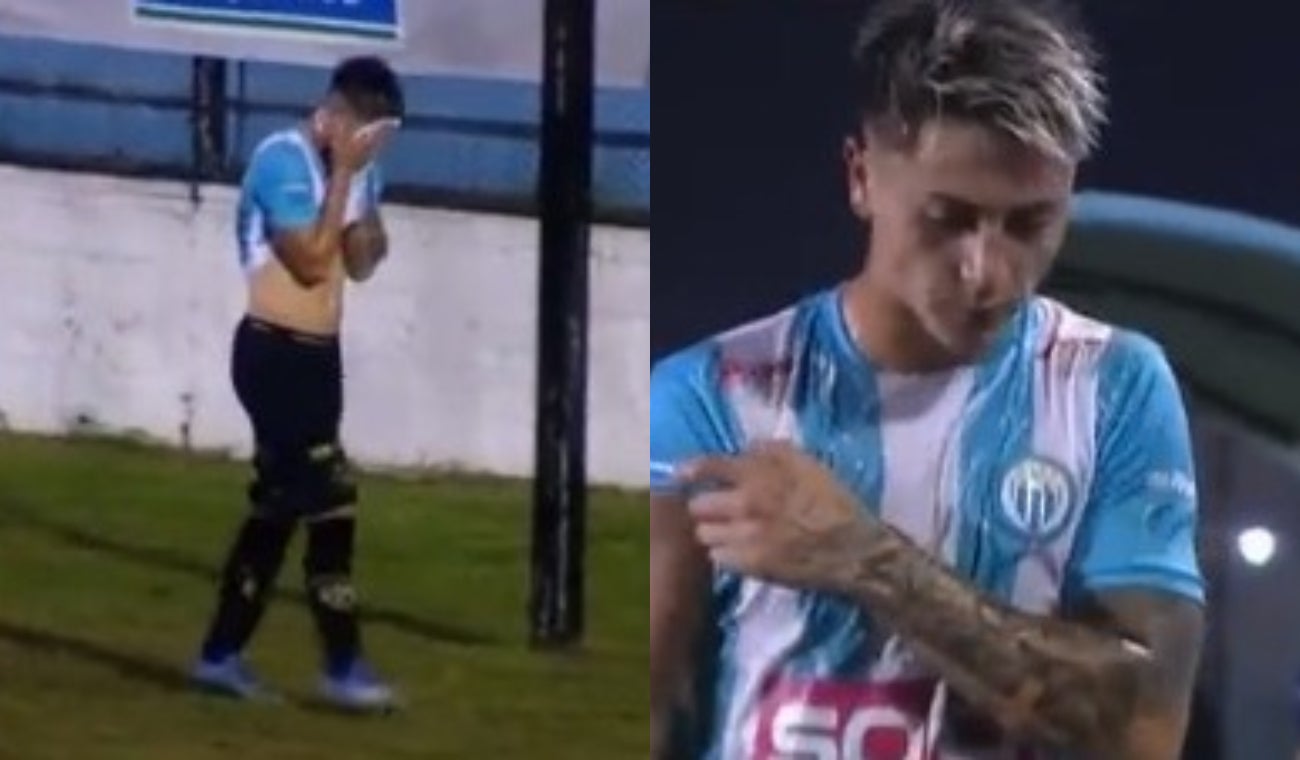 Futbolista orinó en pleno partido