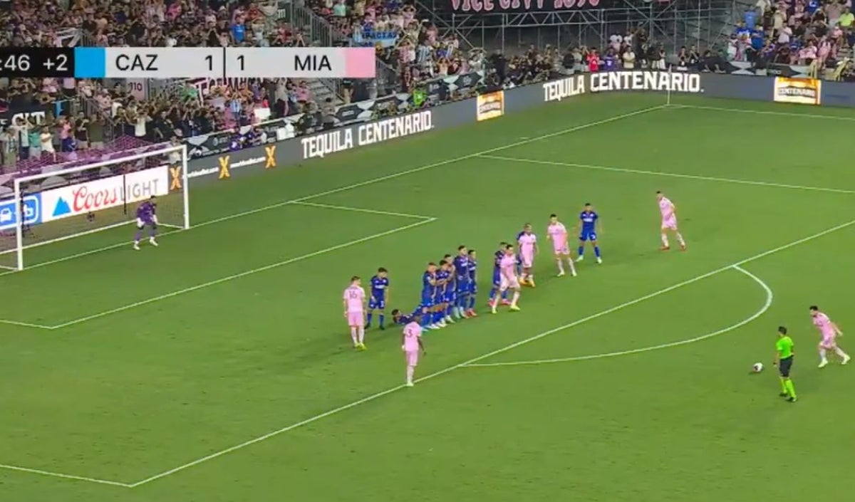 Gol de Lionel Messi con Inter Miami