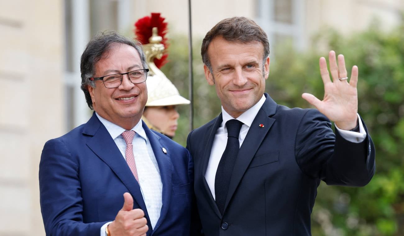 Gustavo Petro y Emmanuel Macron