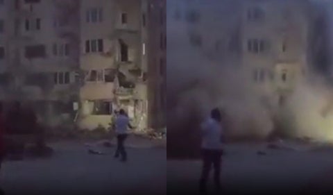 Hombre derrumba un edificio con solo lanzar una piedra