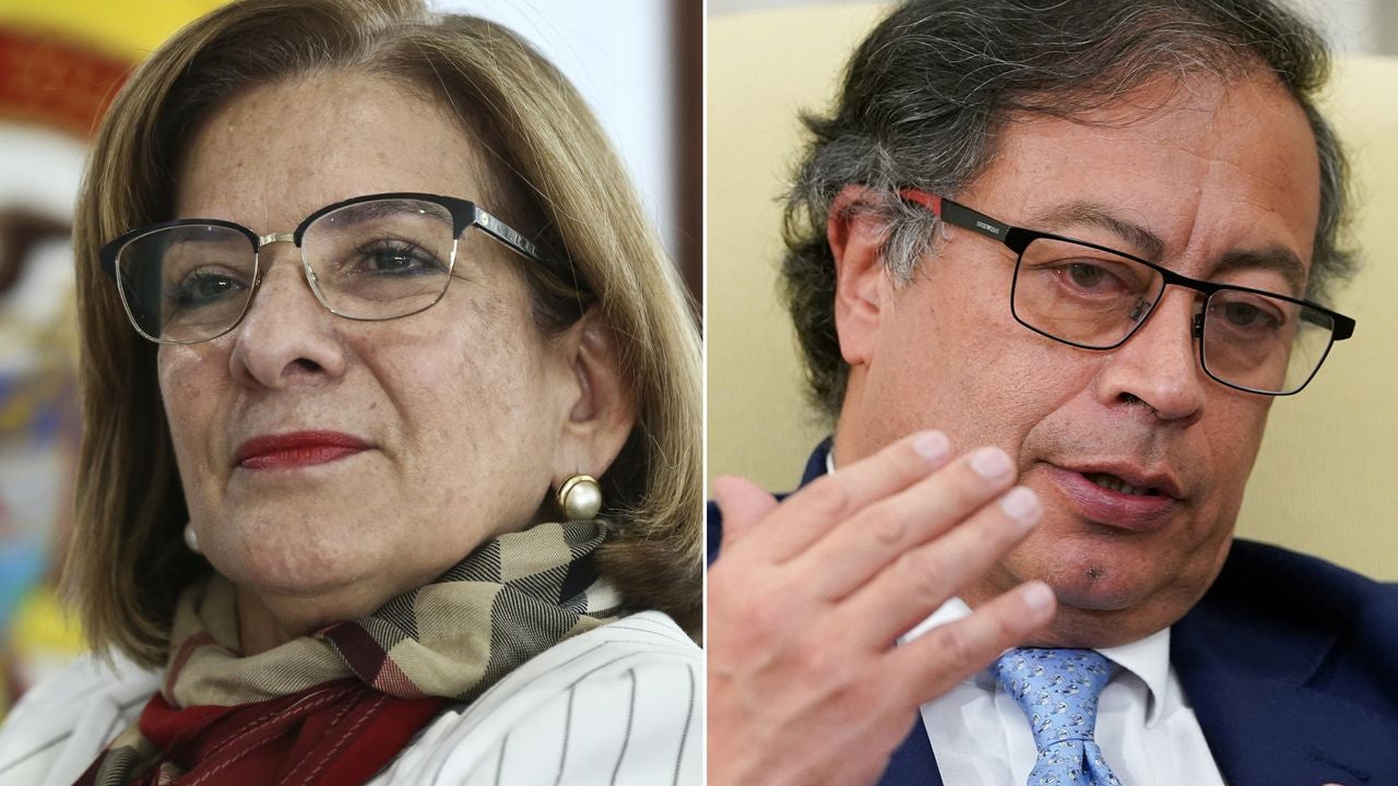 Margarita Cabello y Gustavo Petro