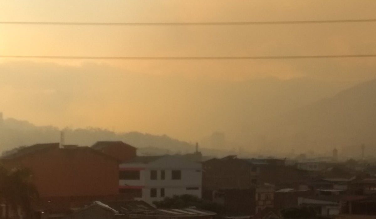 Incendio forestal en Cali