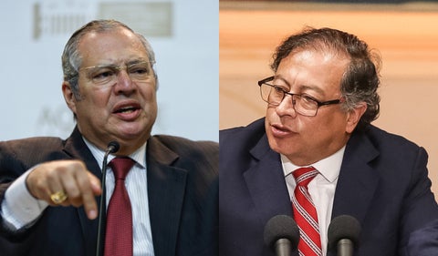 Iván Name y Gustavo Petro