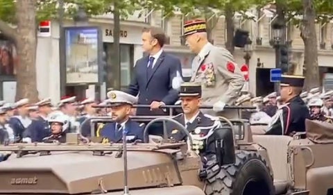 Macron fue abucheado