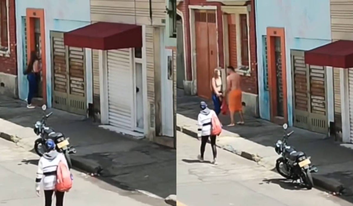 Mujer encontró a su novio con otra