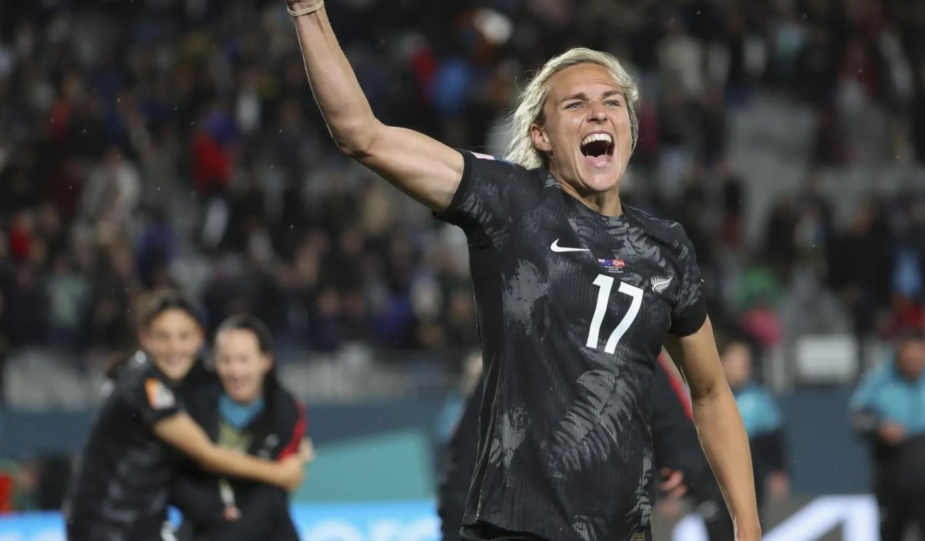 Nueva Zelanda celebra la victoria frente a Noruega