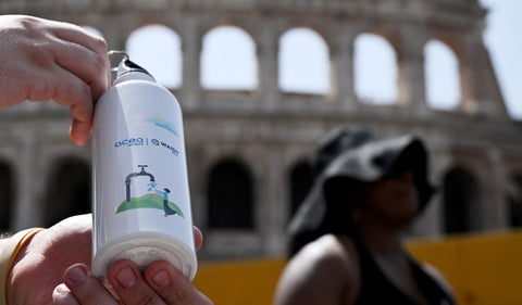 Ola de calor en Roma, Italia