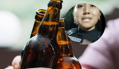 Policía es grabada borracha