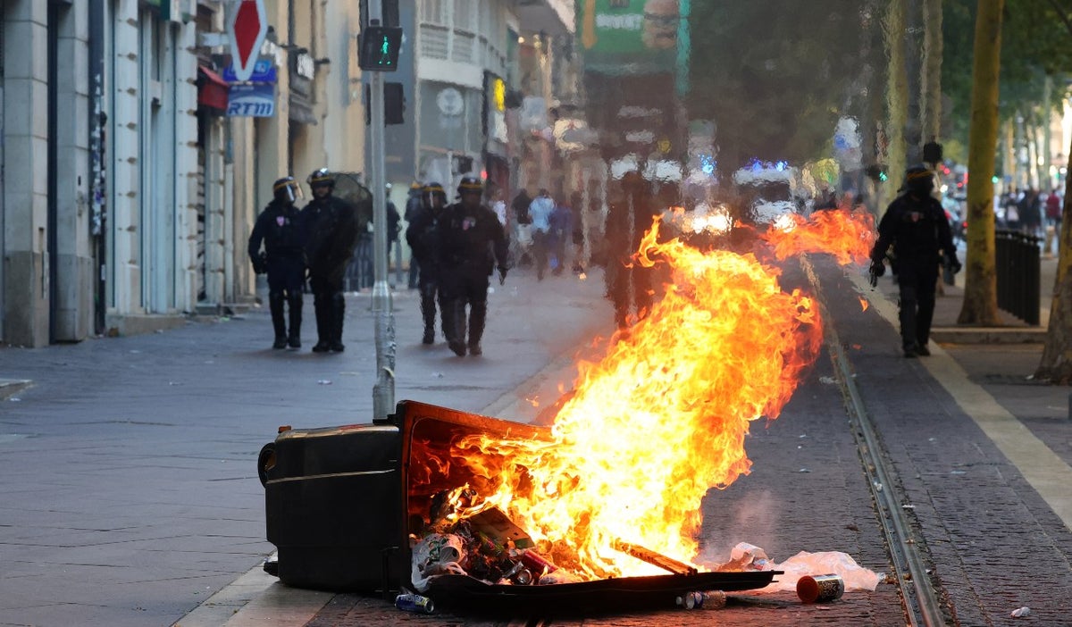 Protestas en Marsella, Francia. 1 de julio de 2023