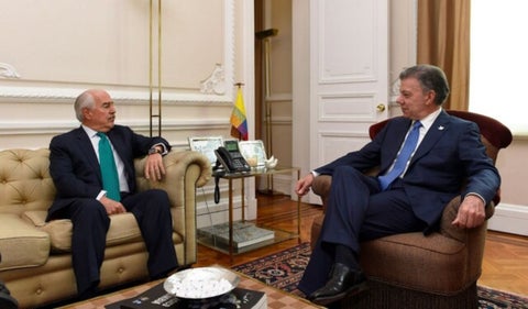 Andrés Pastrana y Juan Manuel Santos
