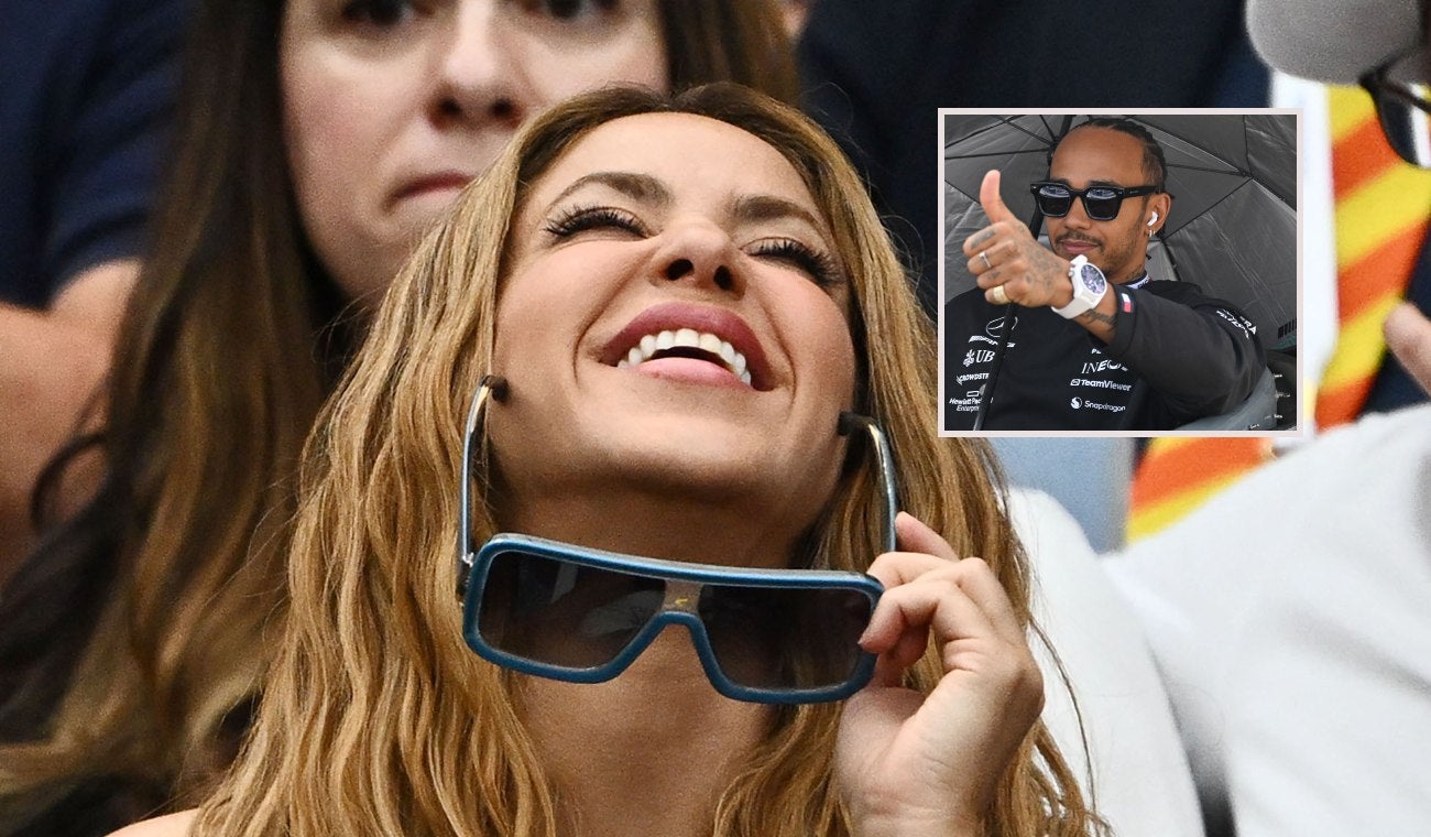 Shakira y Lewis Hamilton