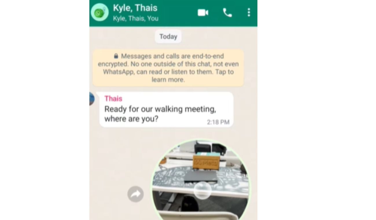 Actualización de WhastApp, mensajes de video
