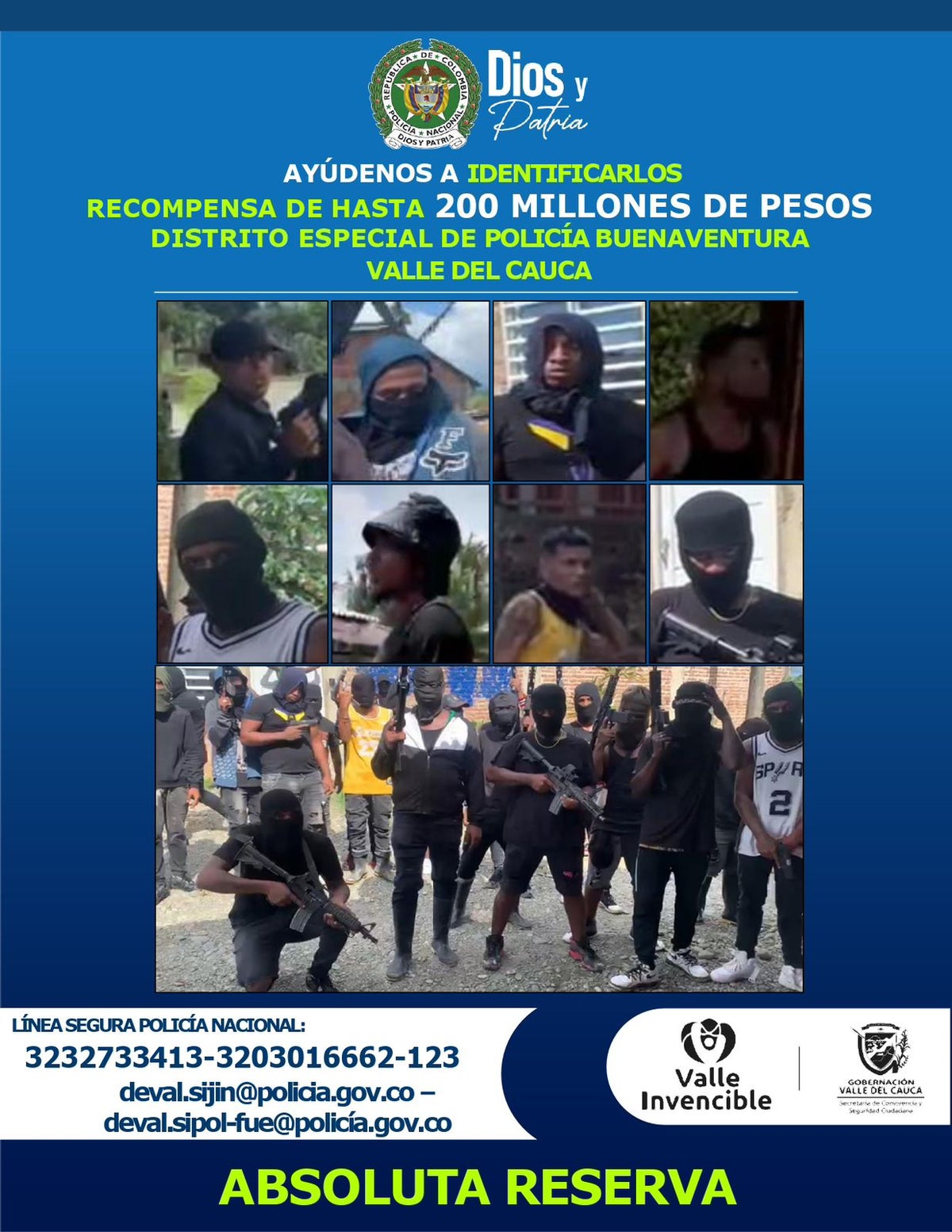 Los encapuchados pertenecerían a la banda de los Rober