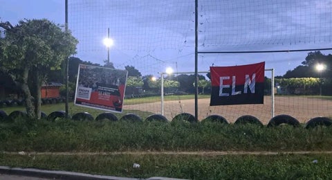 Temor y preocupación generó la aparición de varias banderas alusivas al Eln en el municipio de Curumaní en el departamento del Cesar.