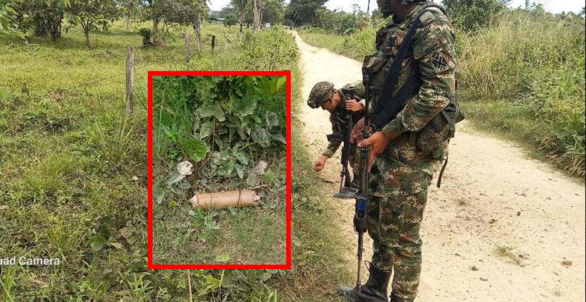 Explosivo destruido por el Ejército