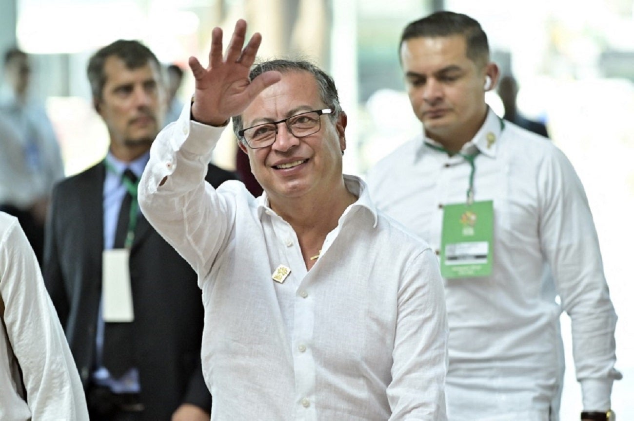 Presidente Gustavo Petro en Belém do Para (Brasil).