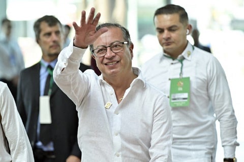 Presidente Gustavo Petro en Belém do Para (Brasil).