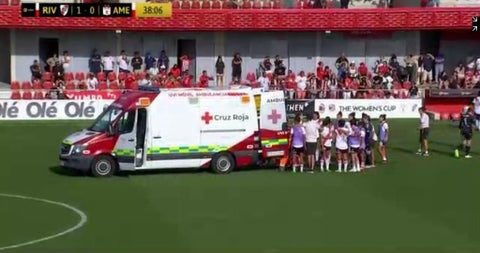 jugadora de River Plate convulsionó