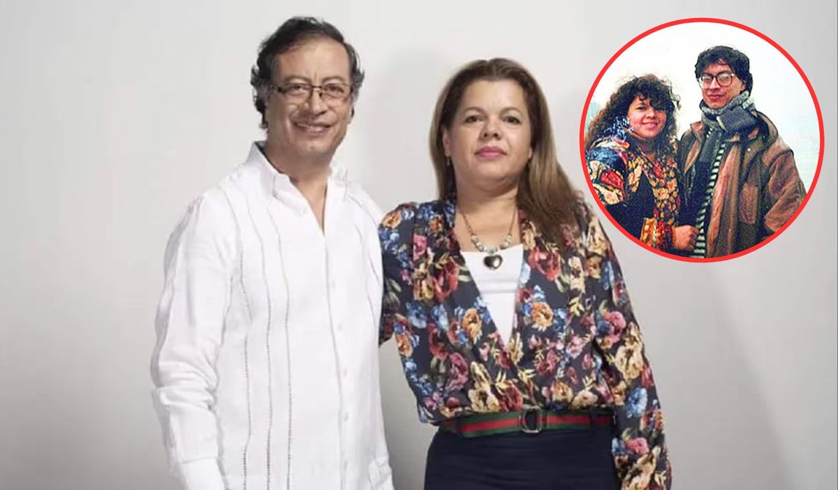 Mary Luz Herrán y Gustavo Petro