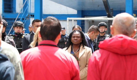 Francia Márquez visitó la cárcel modelo de Bogotá