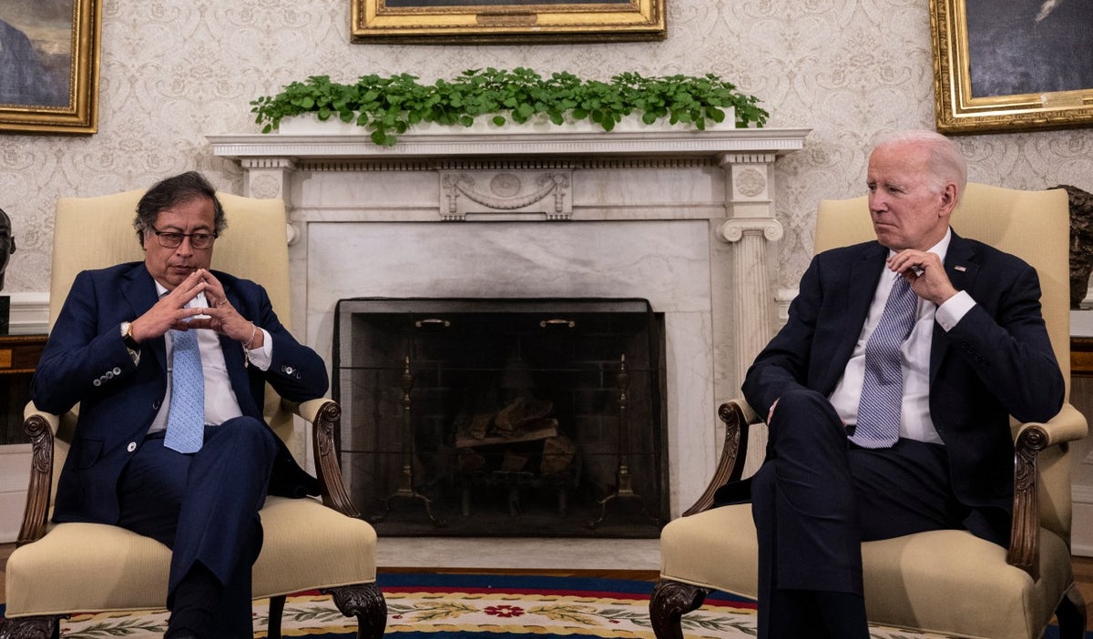 Gustavo Petro y Joe Biden, presidentes de Colombia y Estados Unidos