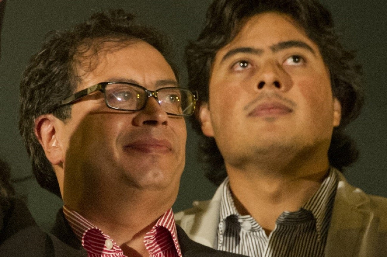 Presidente Gustavo Petro y su hijo mayor, Nicolás Petro