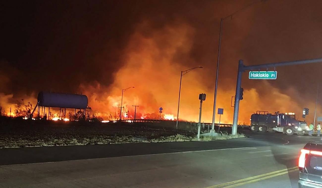 Hawái: imágenes del infernal incendio en la isla