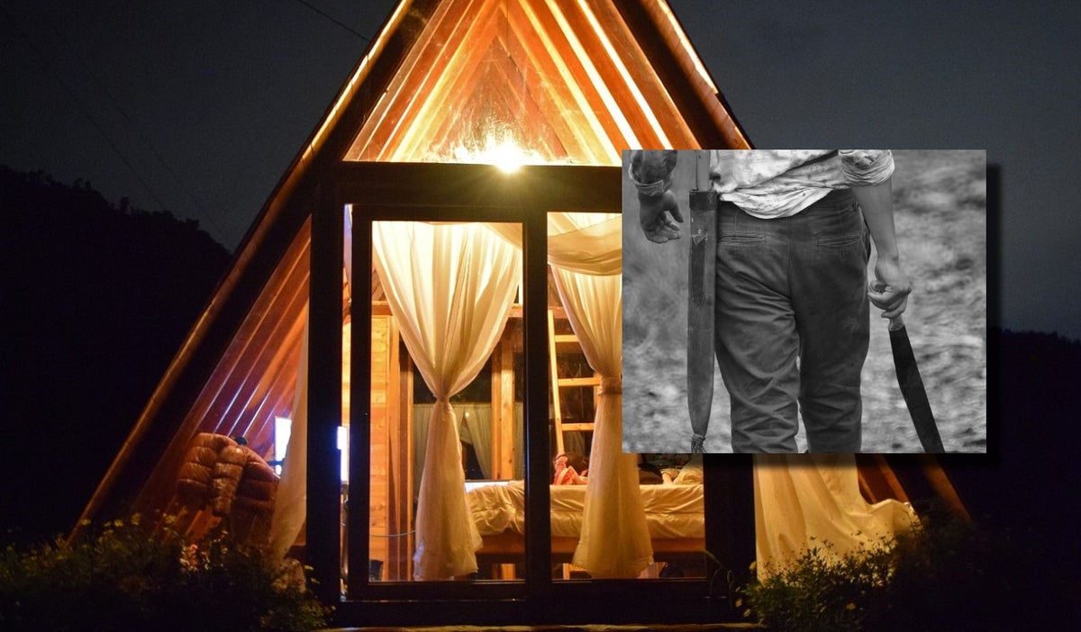 Hombre con machete intentó abusar de una mujer en un glamping, denuncian