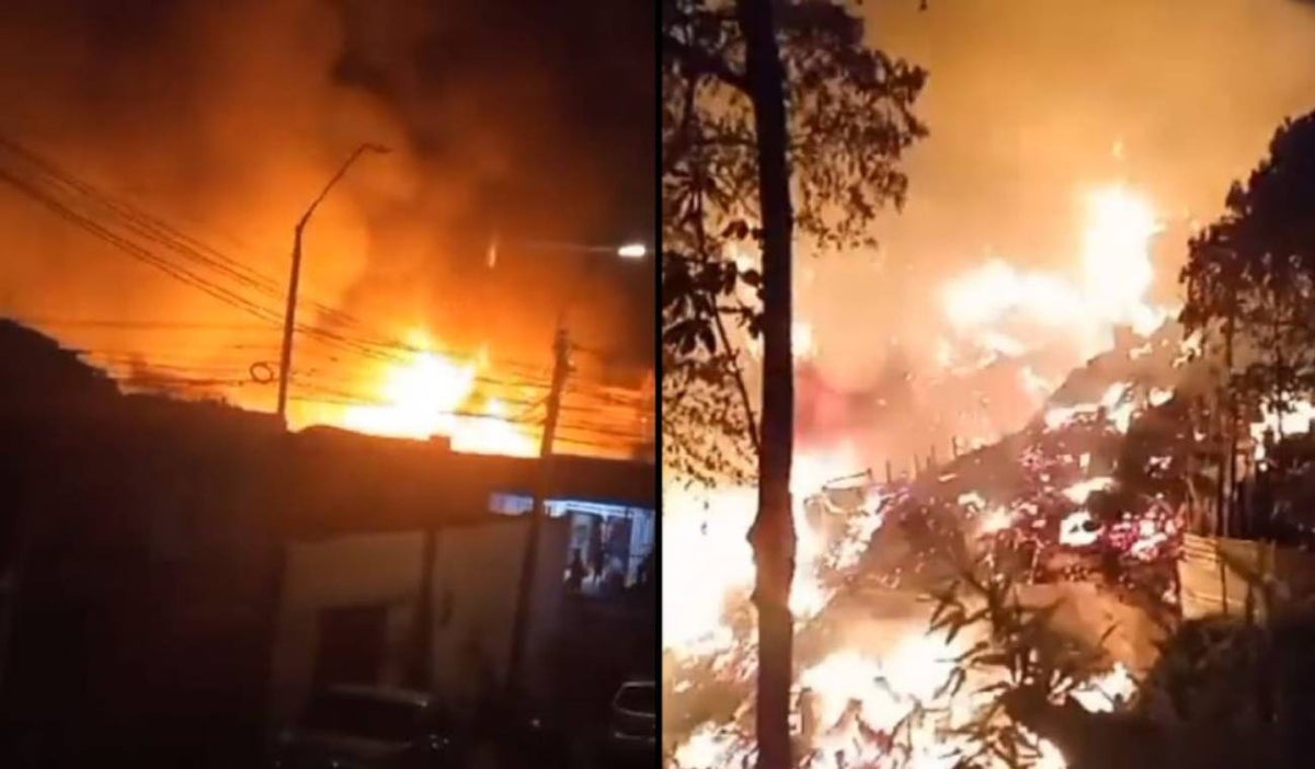 Incendio en Armenia