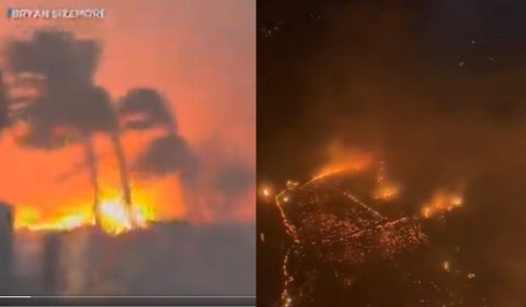 Incendio forestal en Hawai- imágenes de la tragedia