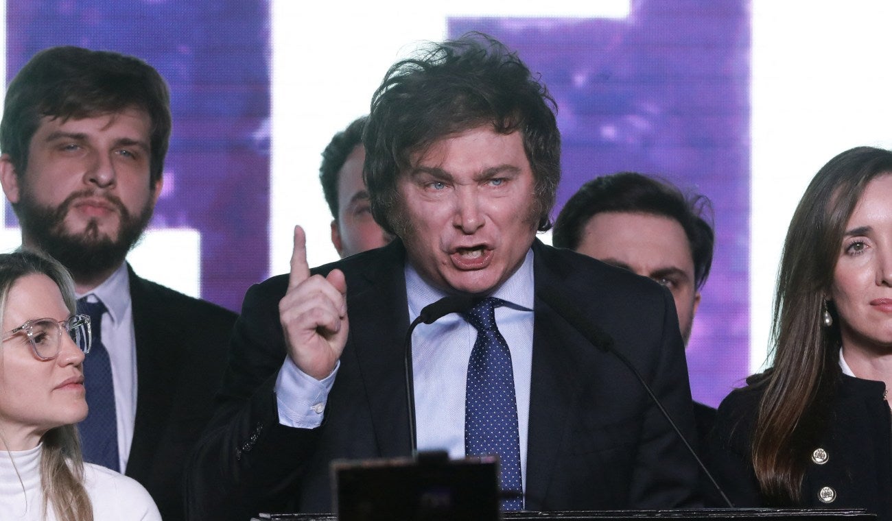 Javier Milei, presidente electo de Argentina