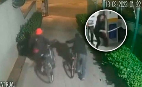Ladrón entró a casa y lo sacaron corriendo con espada VIDEO