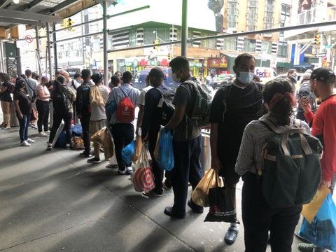 Migrantes en Nueva York