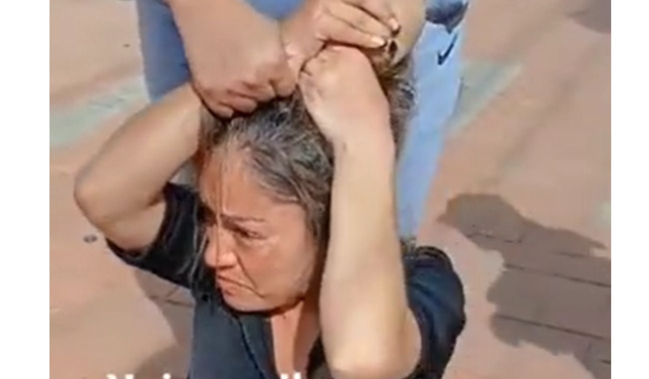 Mujer es golpeada por robar en un motel