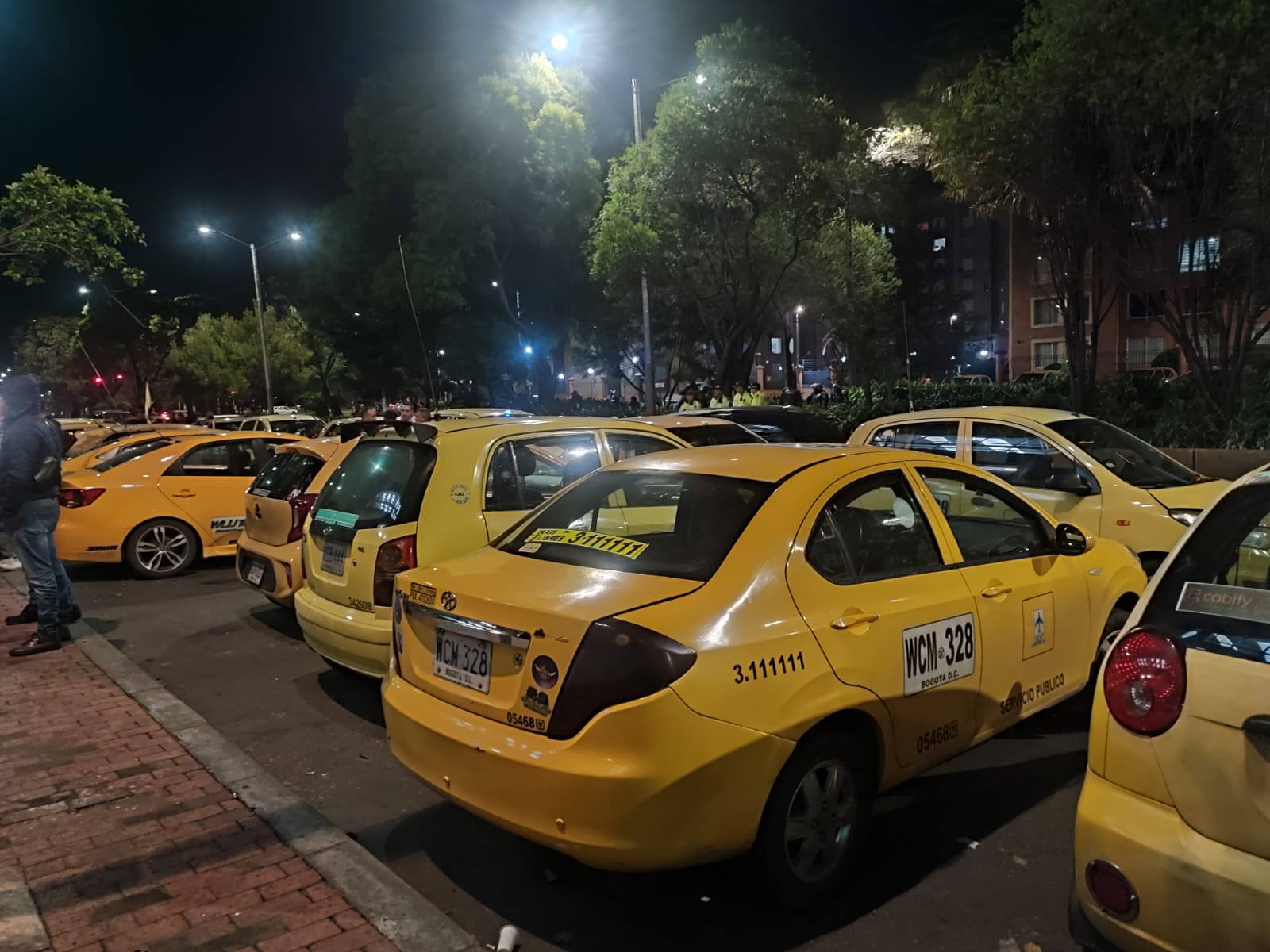 Paro de taxistas en Bogotá