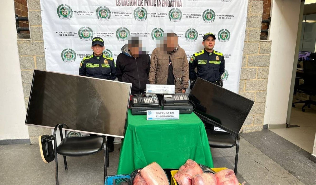 Policía encontró a dos ladrones escondidos en una carnicería