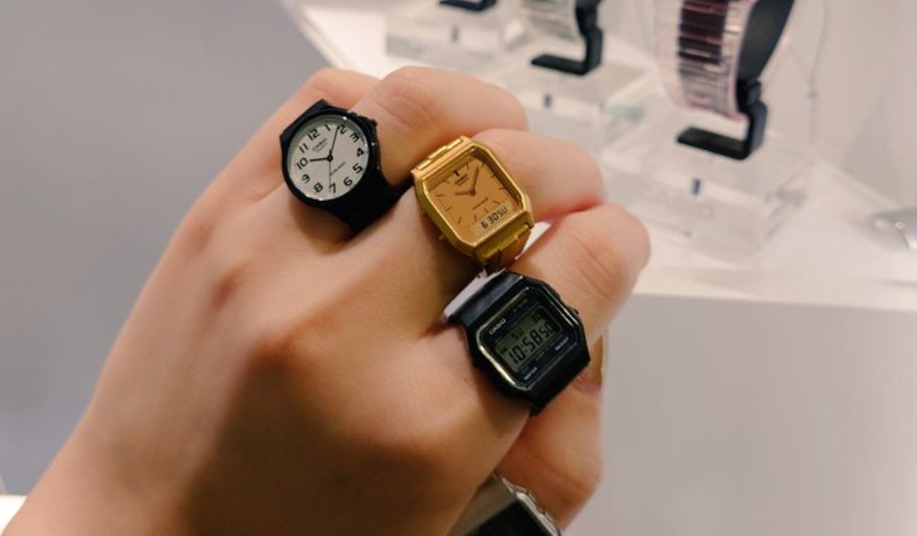 Relojes de Casio en forma de anillo
