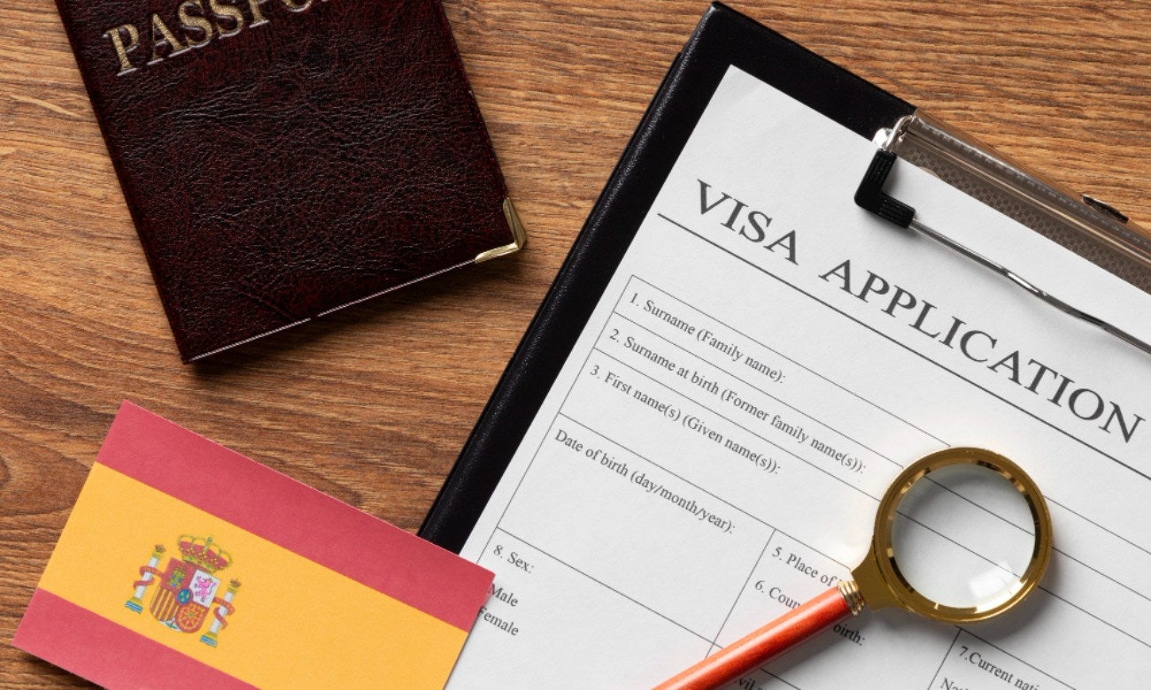 documentos de solicitud de visa, bandera de Epaña