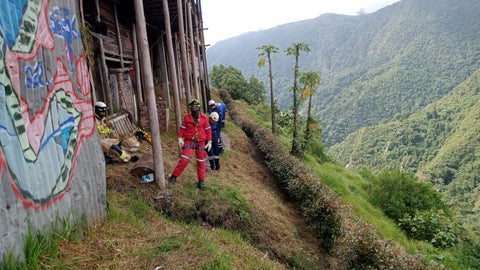 Cuerpo en el salto de Tequendama