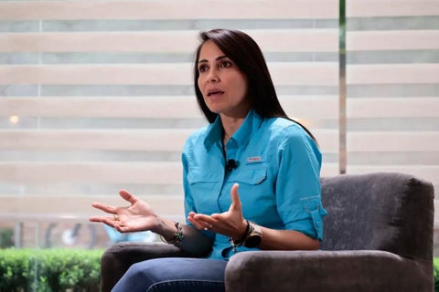 Luisa González, candidata a la presidencia de Ecuador.